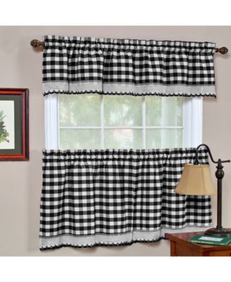 Buffalo Check Window Tier Pair, 58" x 24"