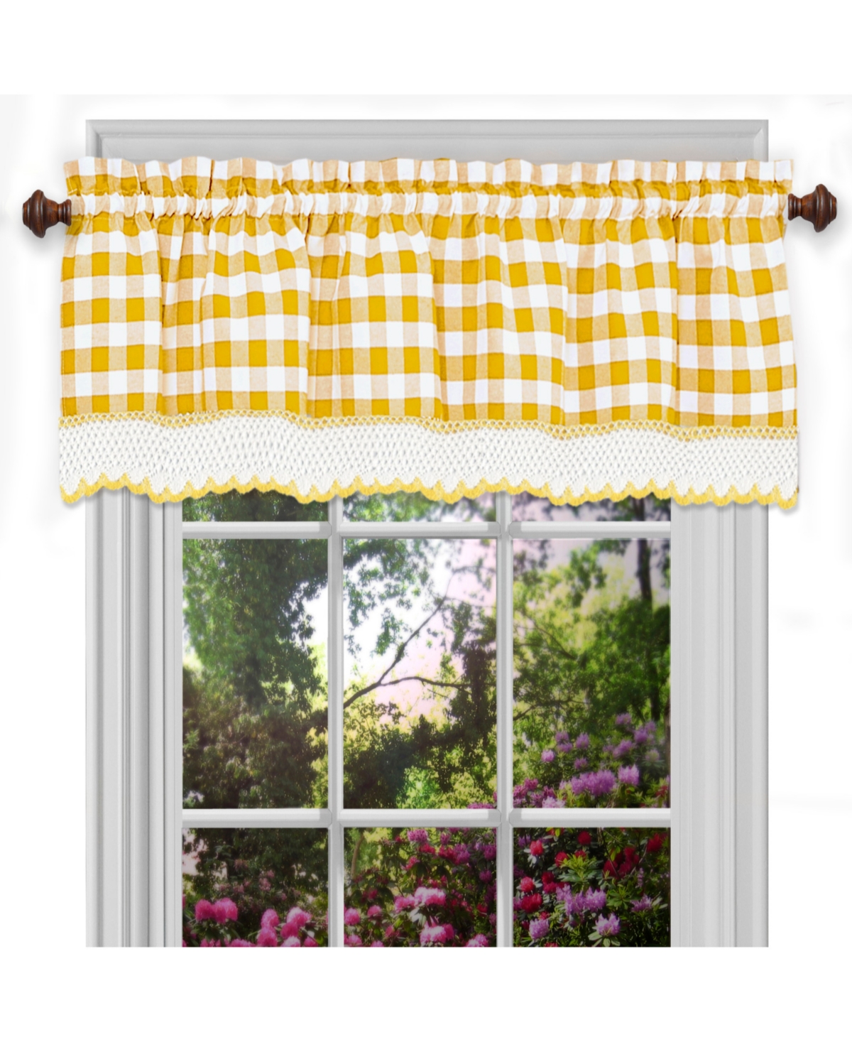 Achim Buffalo Check Window Valance, 58" x 14"