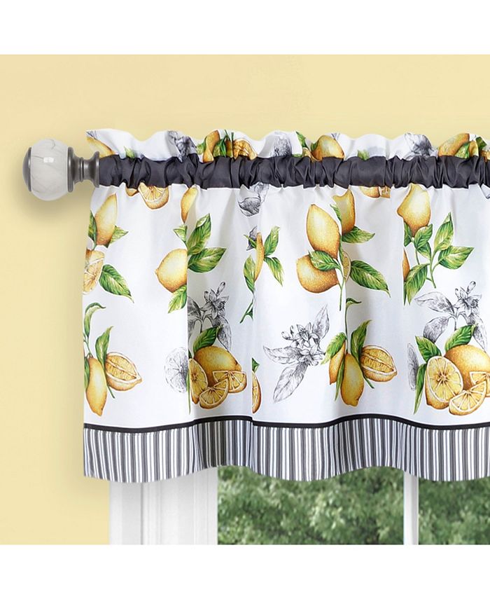Lemon store kitchen curtains