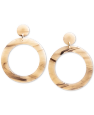 image of Zenzii Gold-Tone Acetate Tortoise Shell-Look Drop Earrings