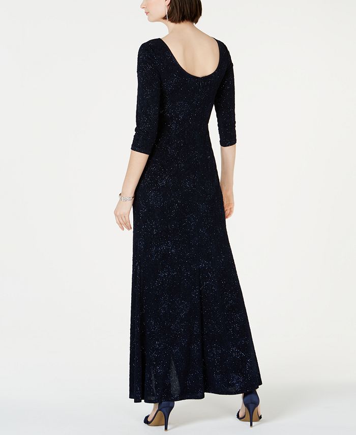 alex evenings knot front gown