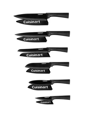 Cuisinart Advantage 12-Pc. Metallic Black Cutlery Set - Macy's