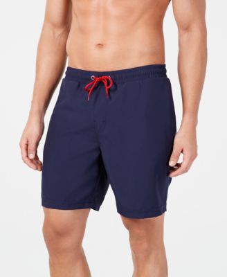 Men's Quick-Dry Performance Solid 5, 7 & 9 Swim Trunks, Created for Macy's