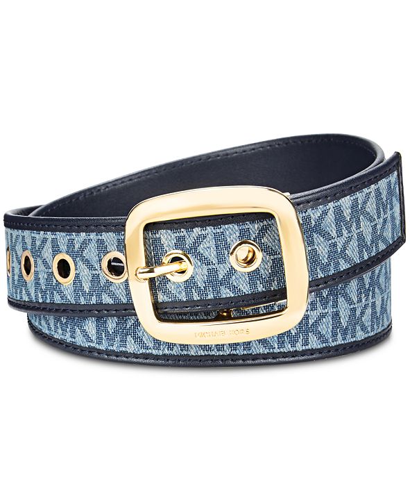 Michael Kors Denim Reversible Belt, Created for Macy's & Reviews