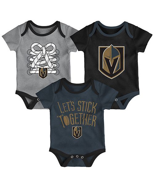 Outerstuff Vegas Golden Knights Five On Three Creeper 3 Pc Set