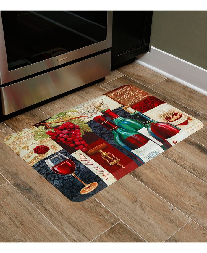 Home Dynamix Designer Chef Favorite Reds Cushioned AntiFatigue Kitchen