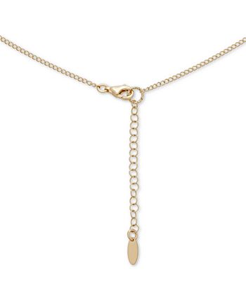 Italian Gold - Multi-Disc Dangle Disc Statement Necklace in 14k Gold-Plated Sterling Silver, 15-3/4" + 2" extender