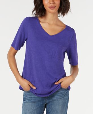 Eileen Fisher - Organic Cotton Pocket T-Shirt, Regular and Petite