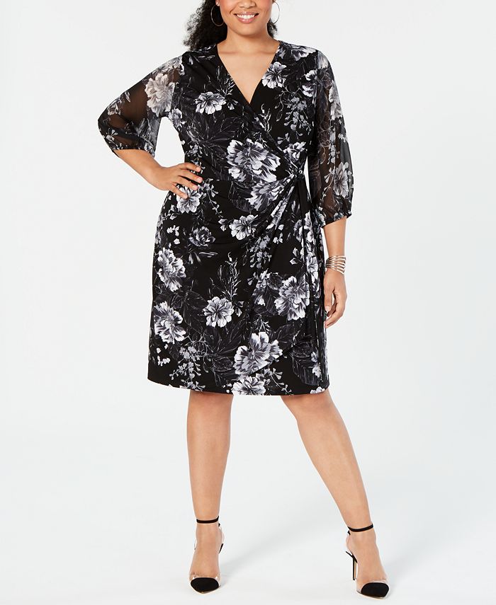 tillykke Banquet Funktionsfejl INC International Concepts I.N.C. Plus Size Printed Faux-Wrap Dress,  Created for Macy's & Reviews - Dresses - Plus Sizes - Macy's