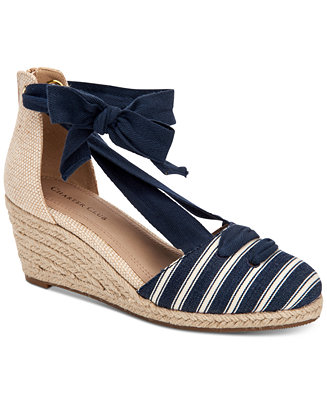 Charter Club Maritzaa Wedge Sandals, Created for Macy's & Reviews ...