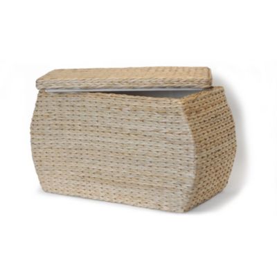 lined basket with lid