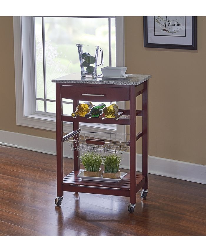 Linon Home Décor Kitchen Island with Granite Top Macy's