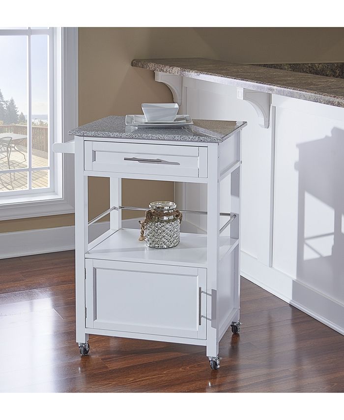Linon Home Décor Mitchell Kitchen Cart with Granite Top Macy's
