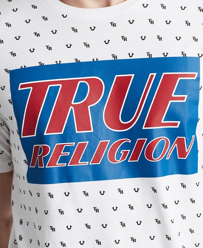 True Religion Men's Monogram Logo T-Shirt & Reviews - T-Shirts - Men ...