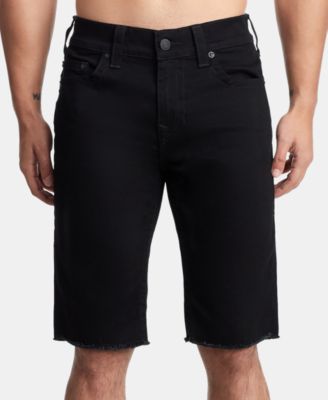 mens black true religion shorts