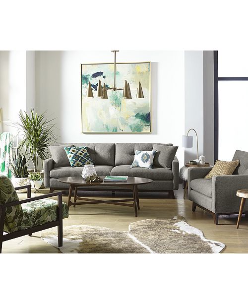 Furniture Nari Tufted Back Sofa Collection, Created for ...