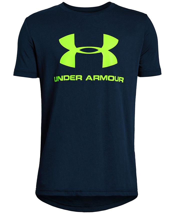 Under Armour Big Boys Sportstyle Logo-Print T-Shirt - Macy's