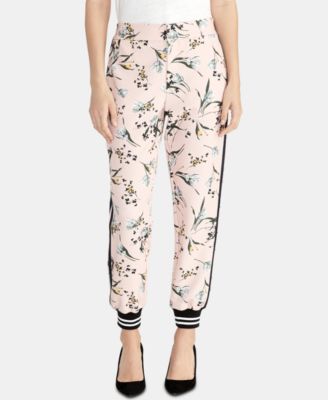 flower print joggers