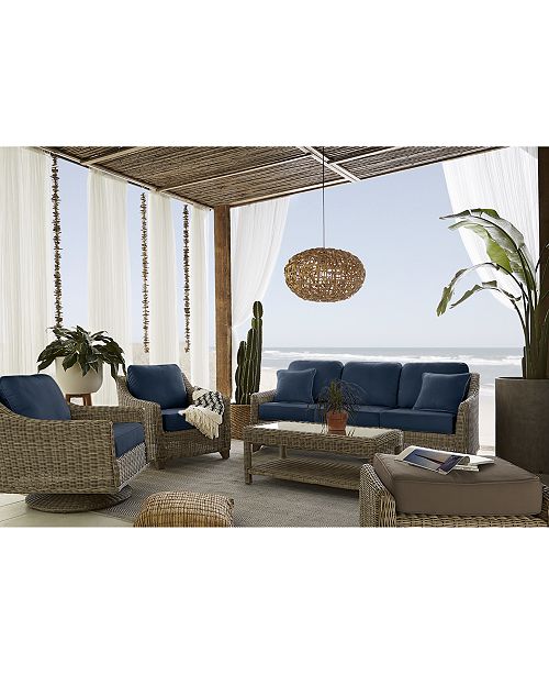 Willough Outdoor 3 Pc Set 2 Club Chairs 1 End Table With Custom Sunbrella Colors Created For Macy S