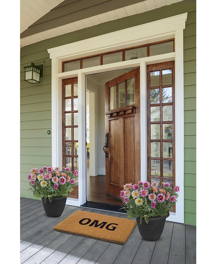 Fab Habitat Doormat Omg 18" x 30", Extra Thick Handwoven, Durable Macy's