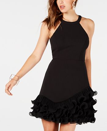 GUESS Ruffled Halter Dress Macy s
