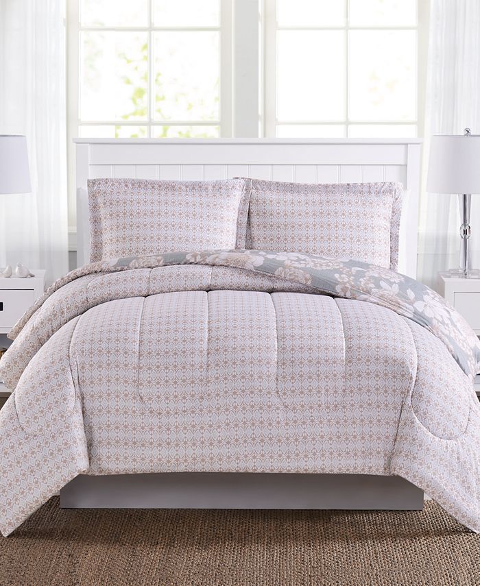 Pem America Katy Reversible 3Pc. King Mini Comforter Set, Created for