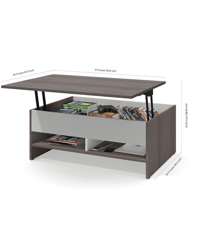 Bestar Small Space 37" Lift Top Storage Coffee Table Macy's