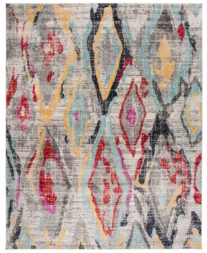 Safavieh Adirondack Light Gray and Red 9' x 12' Area Rug