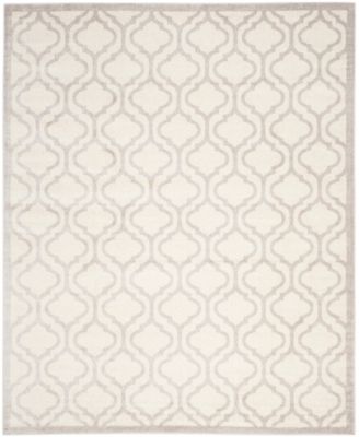 Amherst AMT402 Ivory and Light Gray 9' x 12' Outdoor Area Rug