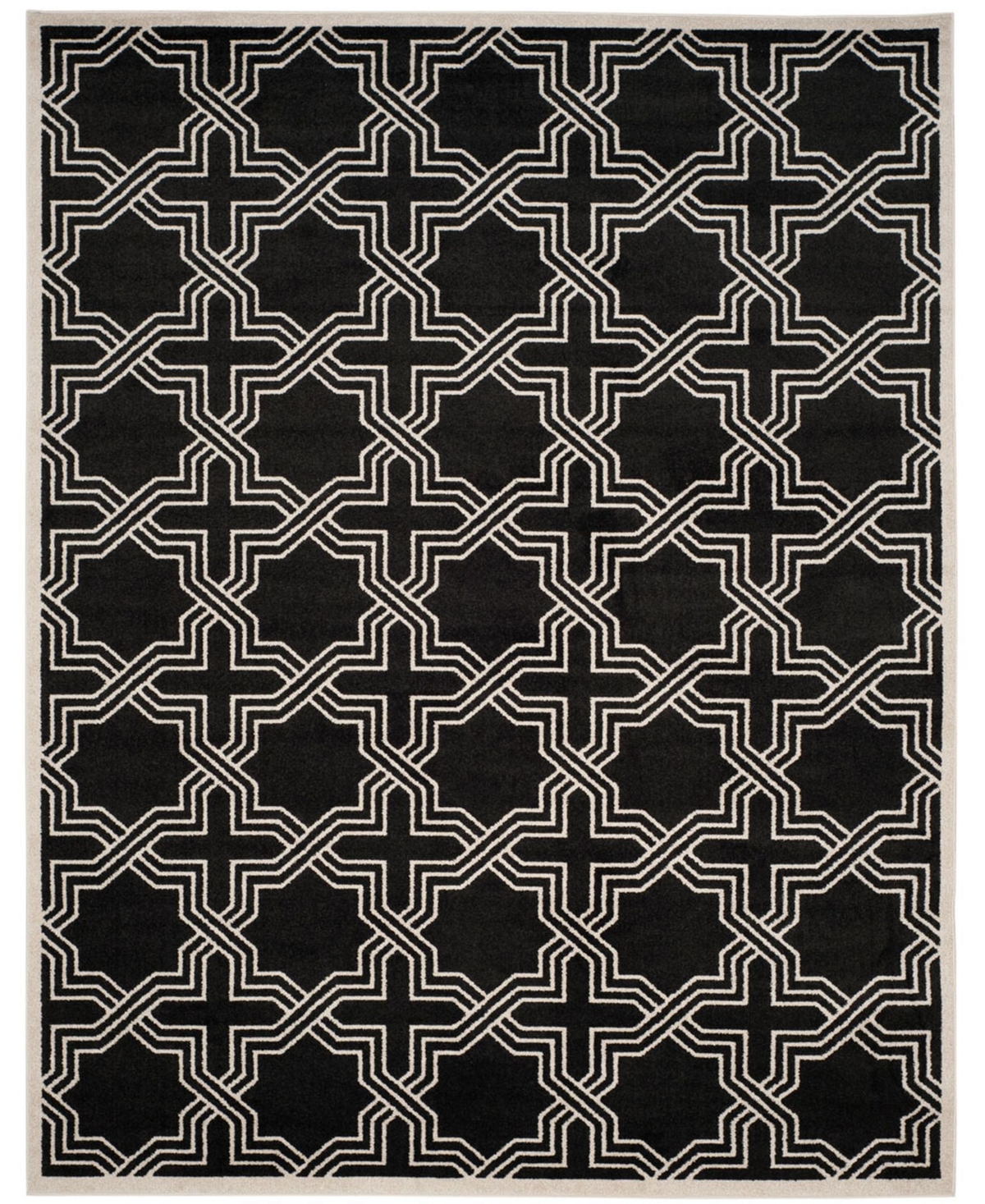 Safavieh Amherst Anthracite and Ivory 9' x 12' Area Rug - Black