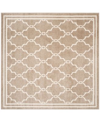 Amherst AMT414 Wheat and Beige 5' x 5' Square Outdoor Area Rug