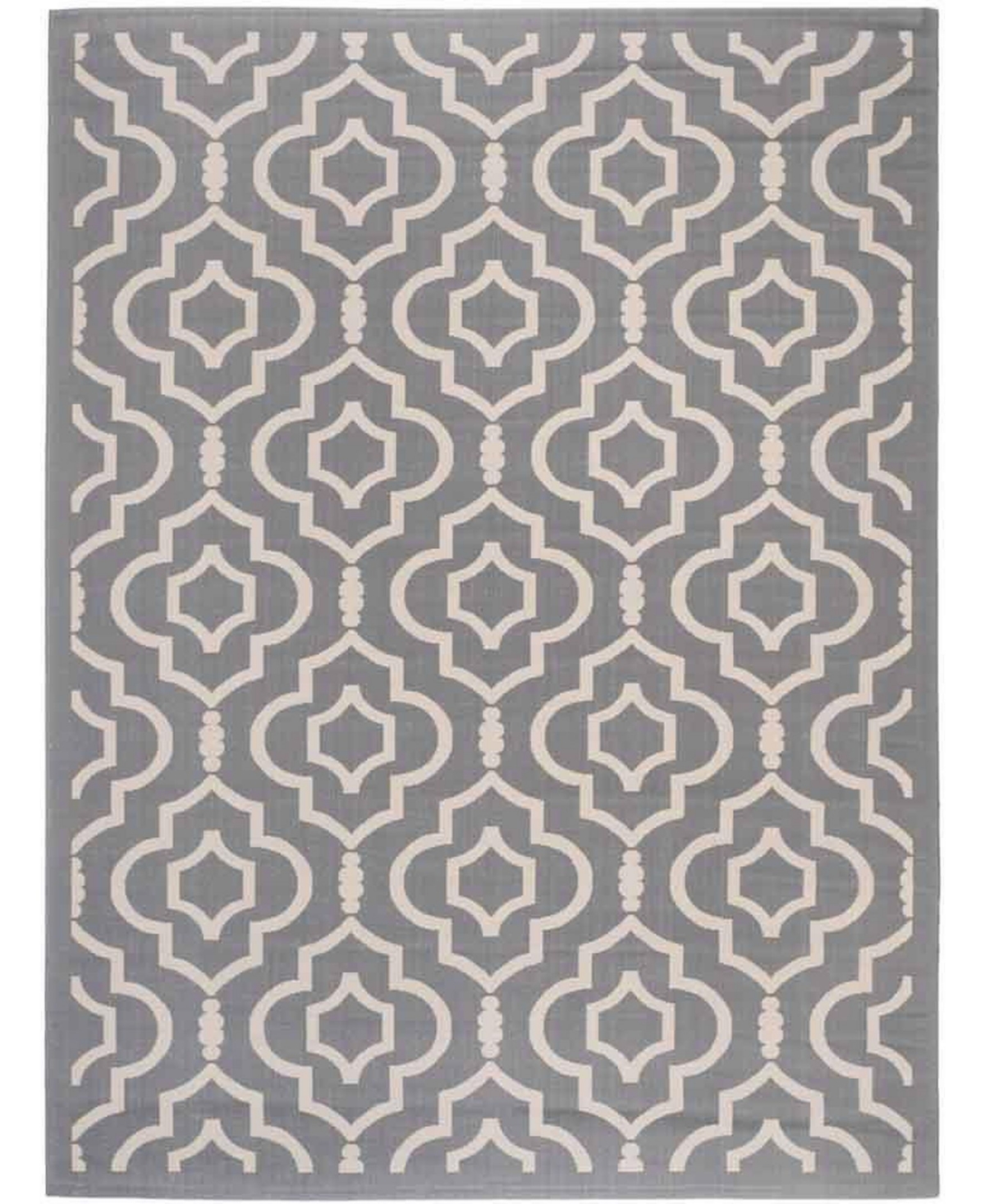 Safavieh Courtyard Anthracite and Beige 9' x 12' Sisal Weave Outdoor Area Rug - Anthracite