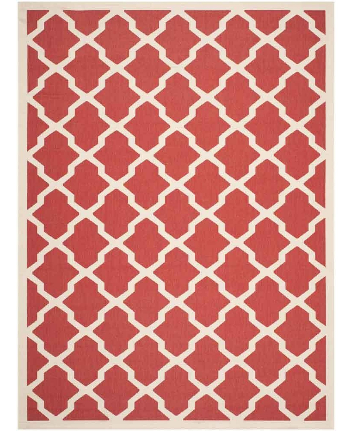 Safavieh Courtyard Red and Bone 9' x 12' Sisal Weave Outdoor Area Rug - Red / Bone