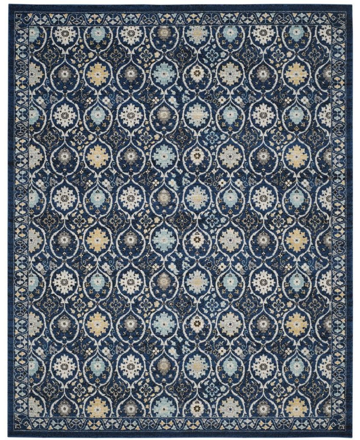 Safavieh Evoke Royal and Ivory 9' x 12' Area Rug - Royal Blue