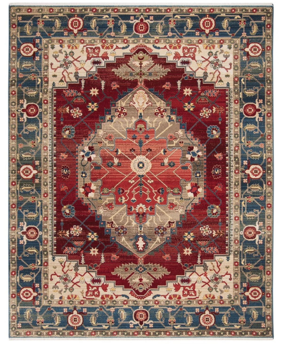 Safavieh Kashan 9' x 12' Sisal Weave Area Rug - Blue/Red
