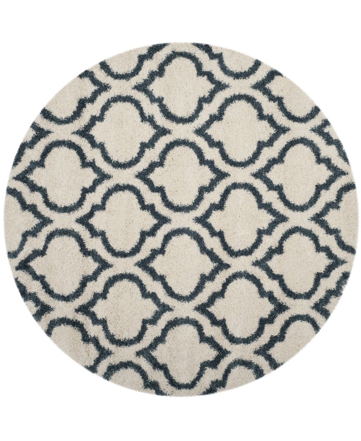 Safavieh Hudson 7' x 7' Round Area Rug - Ivory/Slate Blue