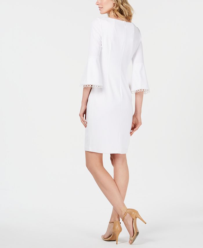 Calvin Klein Petite Bell-Sleeve Sheath Dress & Reviews - Dresses ...