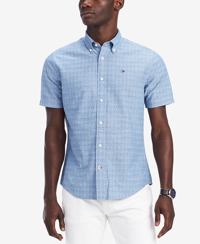 Tommy Hilfiger Men's Johnston Geo-Print Shirt, Created for Macy's ...