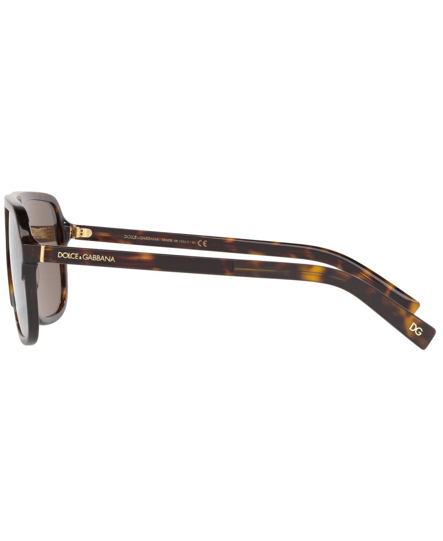Женские солнцезащитные очки Dolce&Gabbana Sunglasses, DG4354 58, цвет: Гавана / Коричневый — фото 6