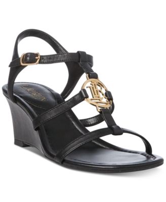 ralph lauren wedges black