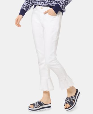 michael kors white skinny jeans