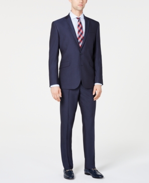 Kenneth Cole Reaction Men's Slim-Fit Ready Flex Stretch Micro-Dot Suit