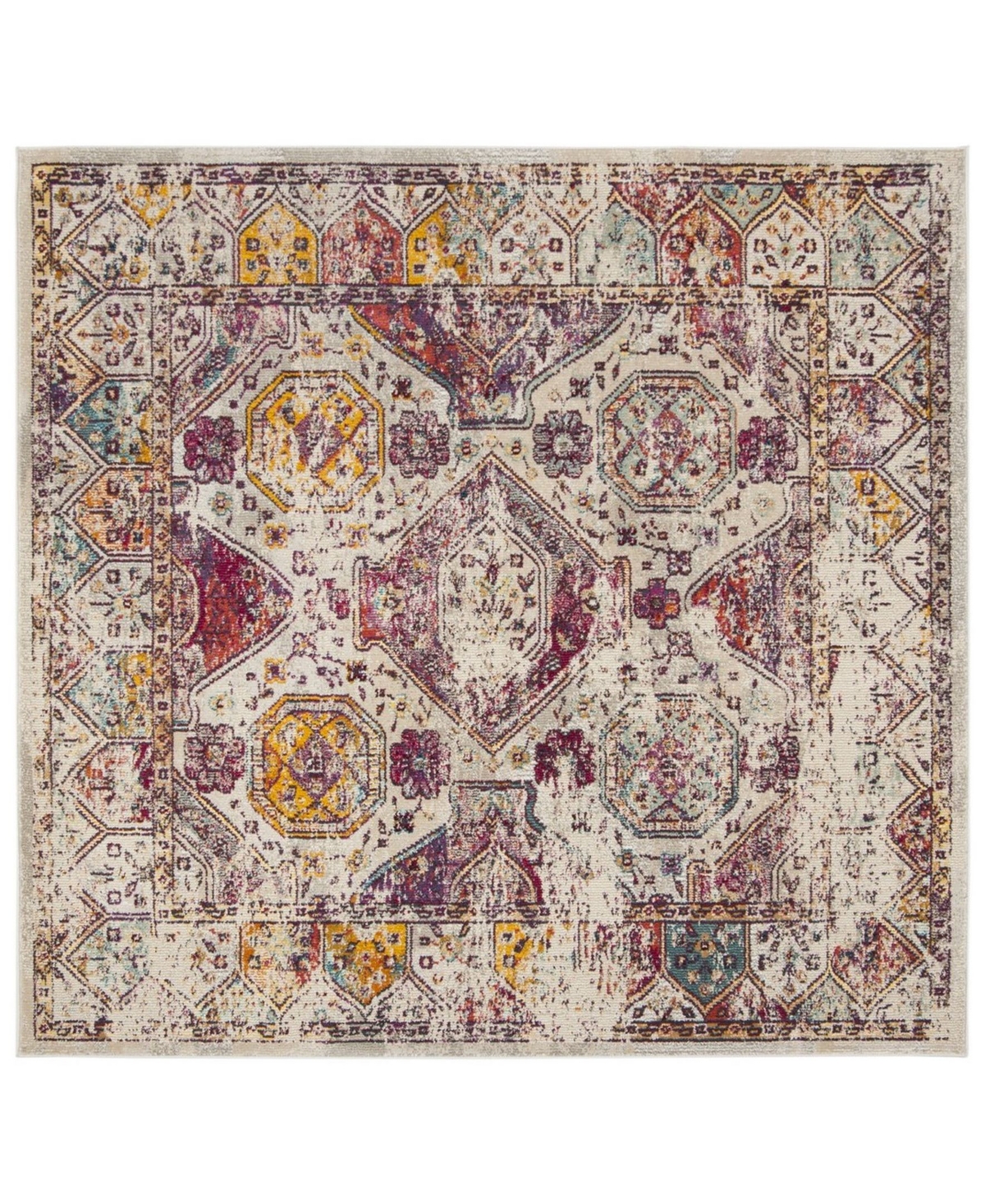 Safavieh Savannah Gray 7' x 7' Square Area Rug - Gray