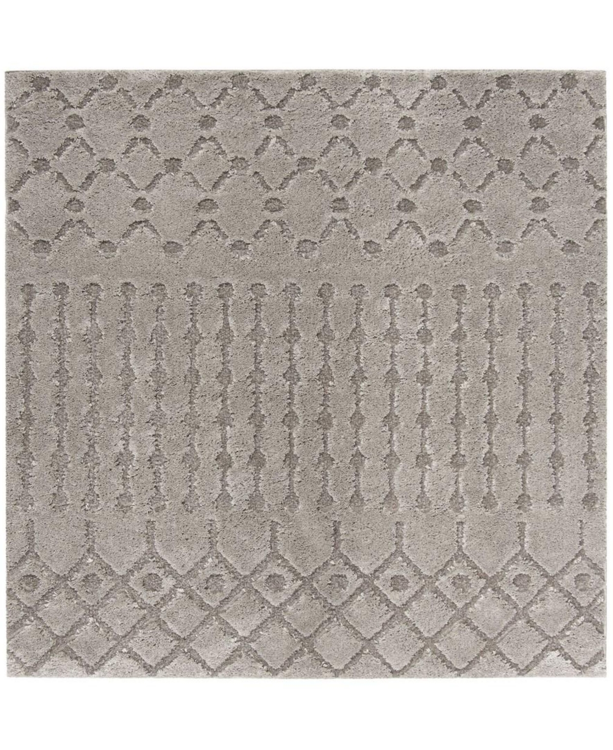 Safavieh Sparta Gray 6'7in x 6'7in Square Area Rug - Grey