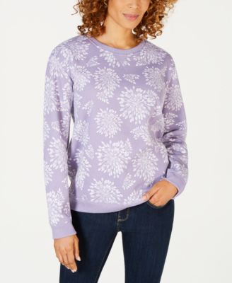 Karen Scott Petite Printed Sweatshirt, Created For Macy's & Reviews ...