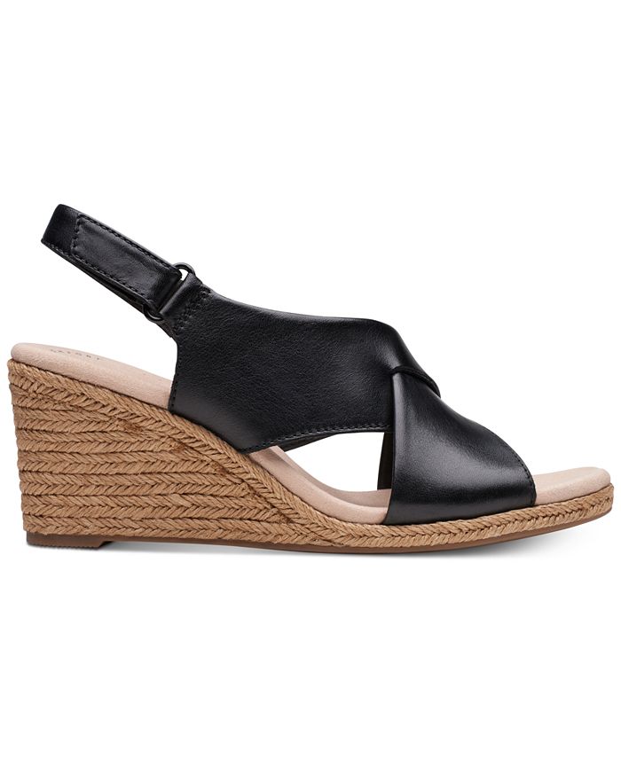 Clarks Collection Women's Lafely Alaine Wedge Sandals, Created for Macy ...