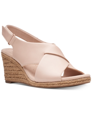 image of Clarks Collection Women-s Lafely Alaine Wedge Sandals Women-s Shoes