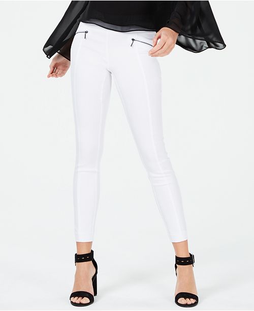 Bar III ZipPocket PullOn Skinny Pants, Created for Macy's & Reviews