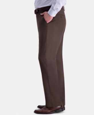 Men's Big & Tall Premium Comfort Stretch Classic-Fit Solid Flat Front Dress Pants