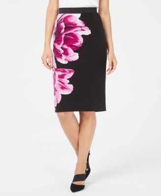 Alfani - Printed Pencil Skirt